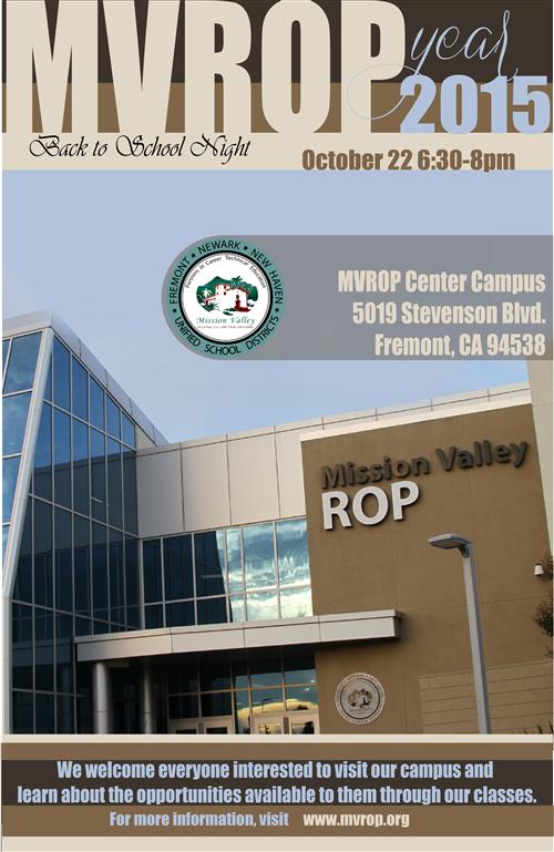2015 MVROP Back to School Night 